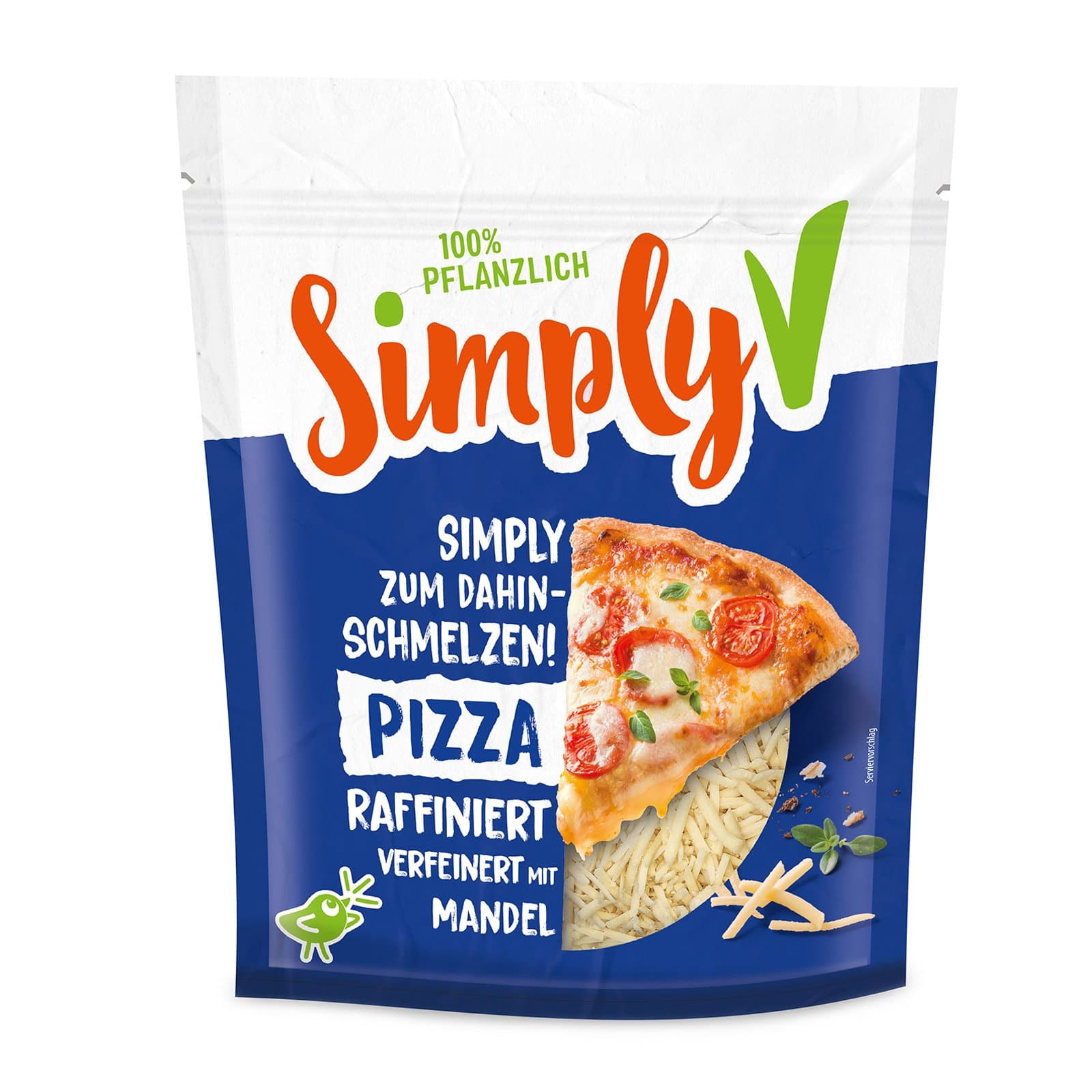 Simply V Pizzakaese Gerieben
