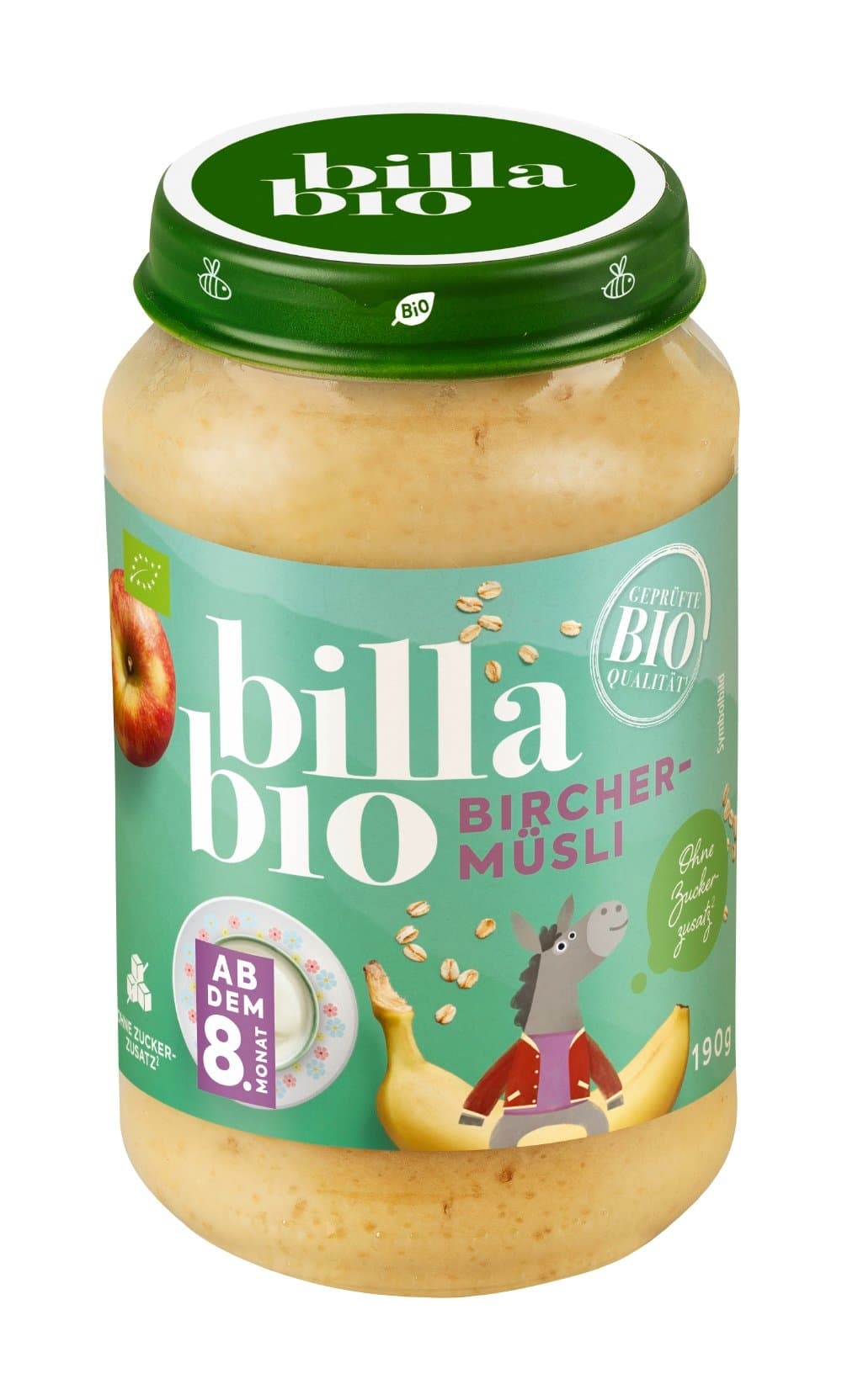 BILLA Glaeschen Birchermuesli Bio
