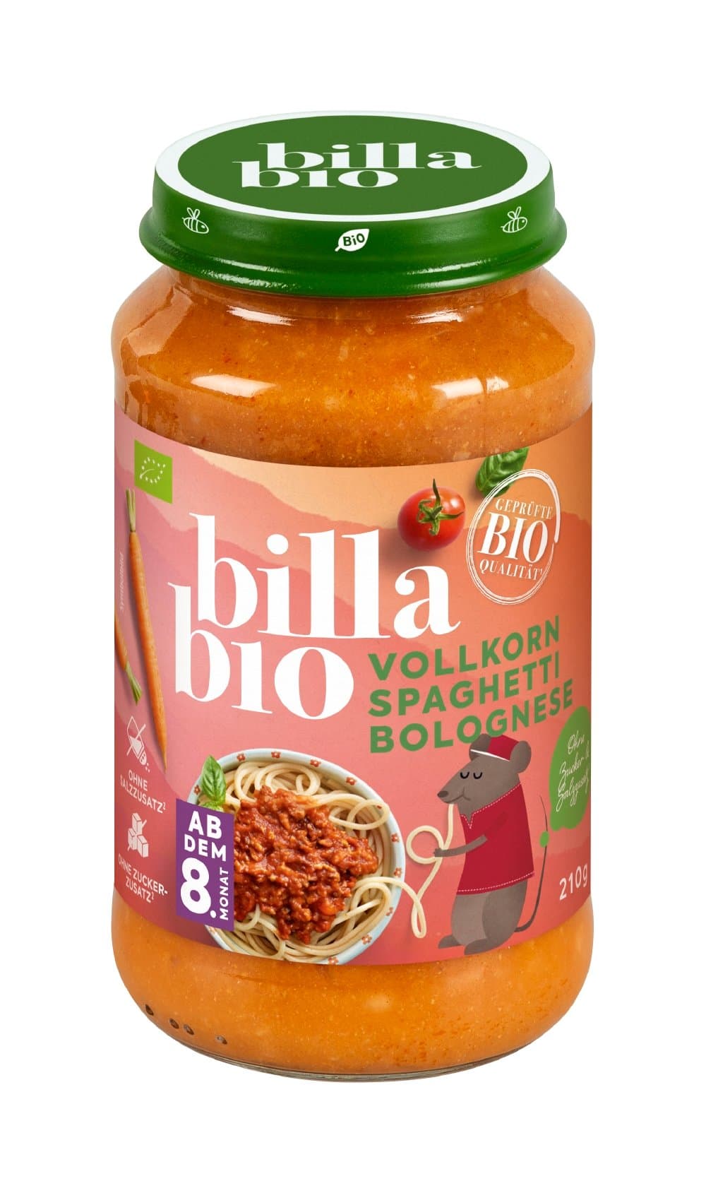 BILLA Glaeschen Spaghetti Bolognese Bio