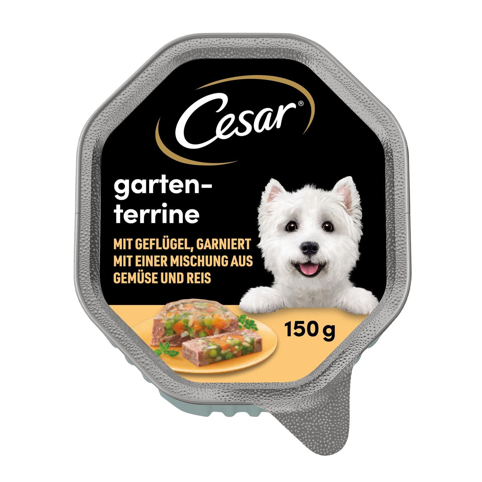 Cesar Hundefutternass Gefluegel Gemuese