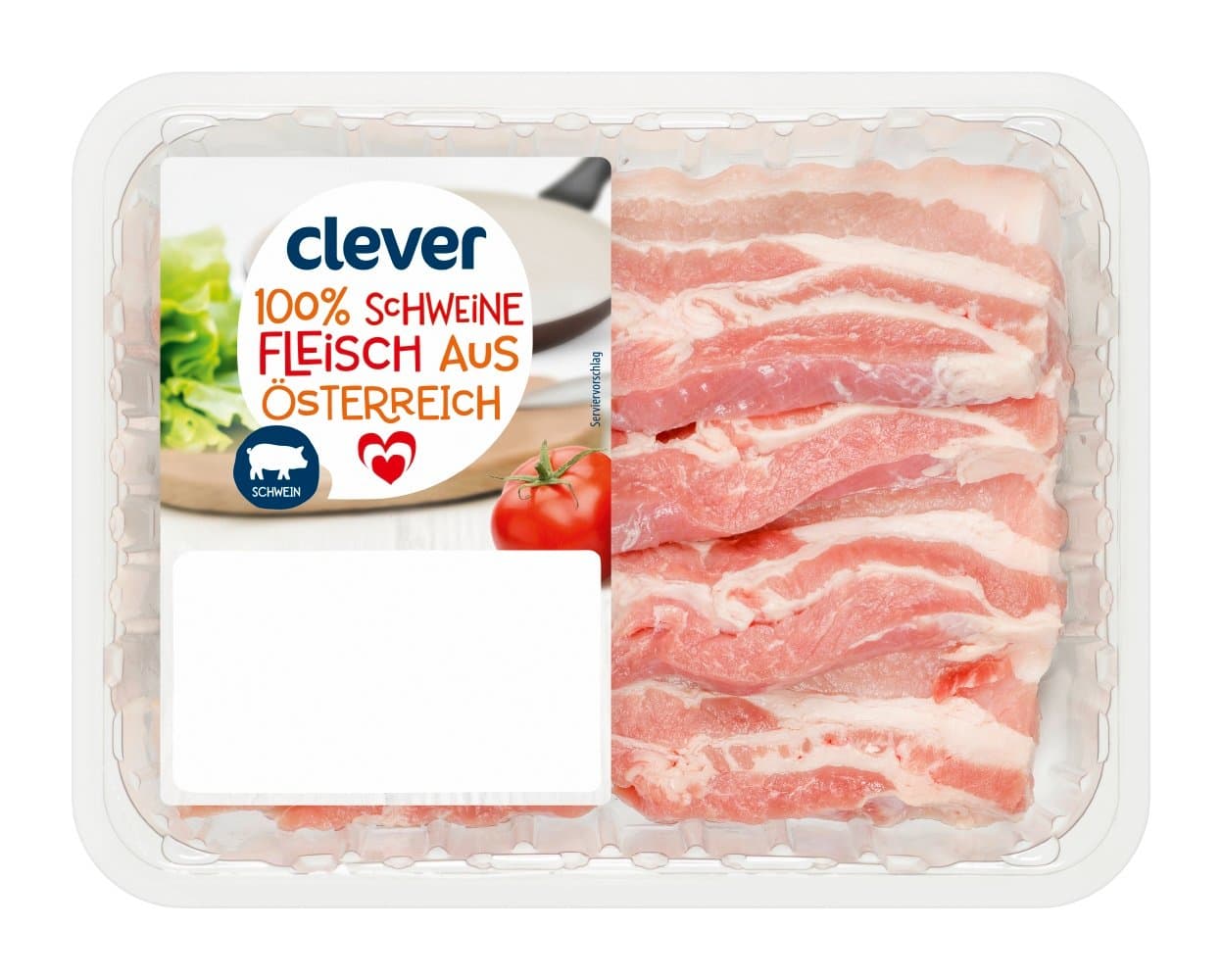 Clever Schweinebauch