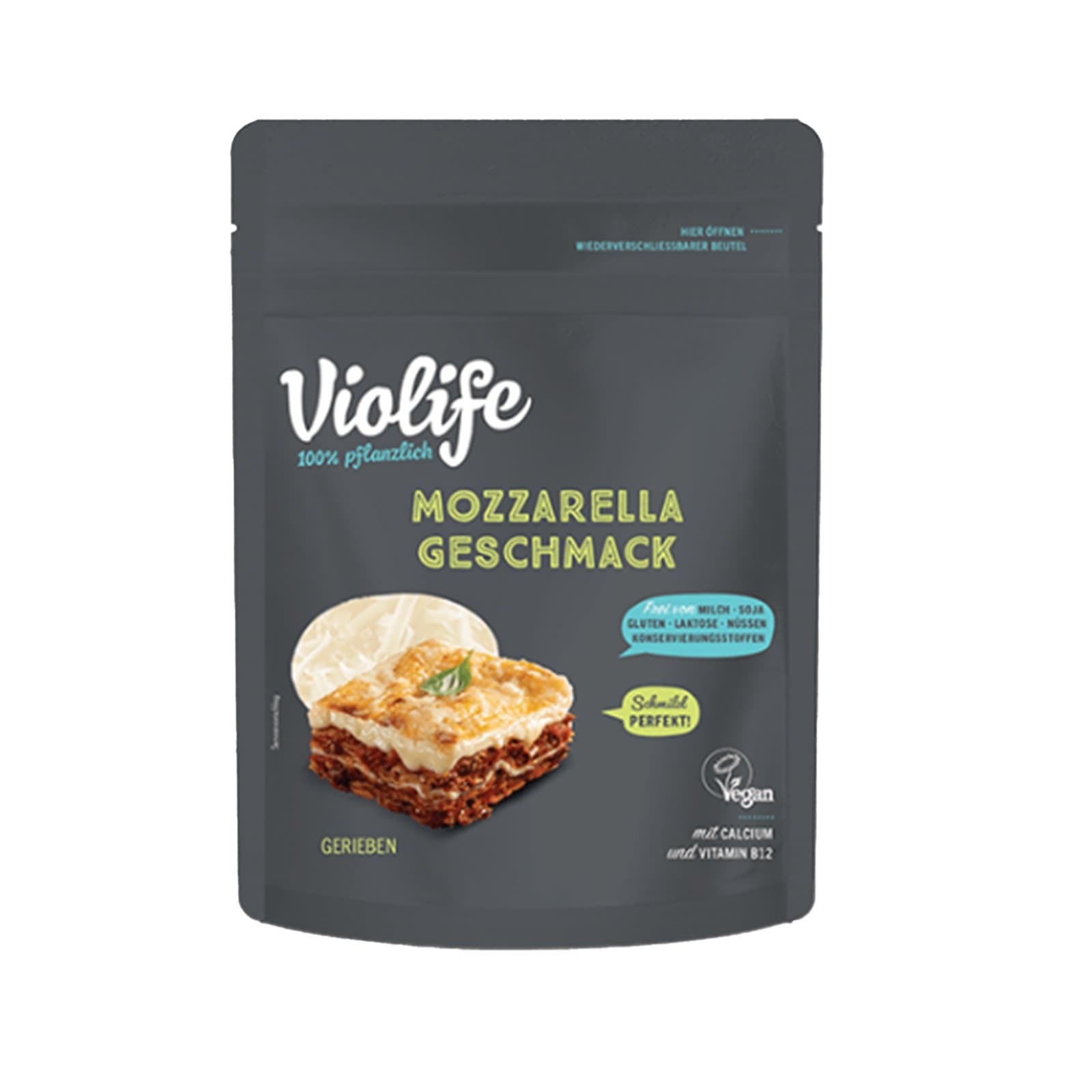 Violife Mozzarella Gerieben