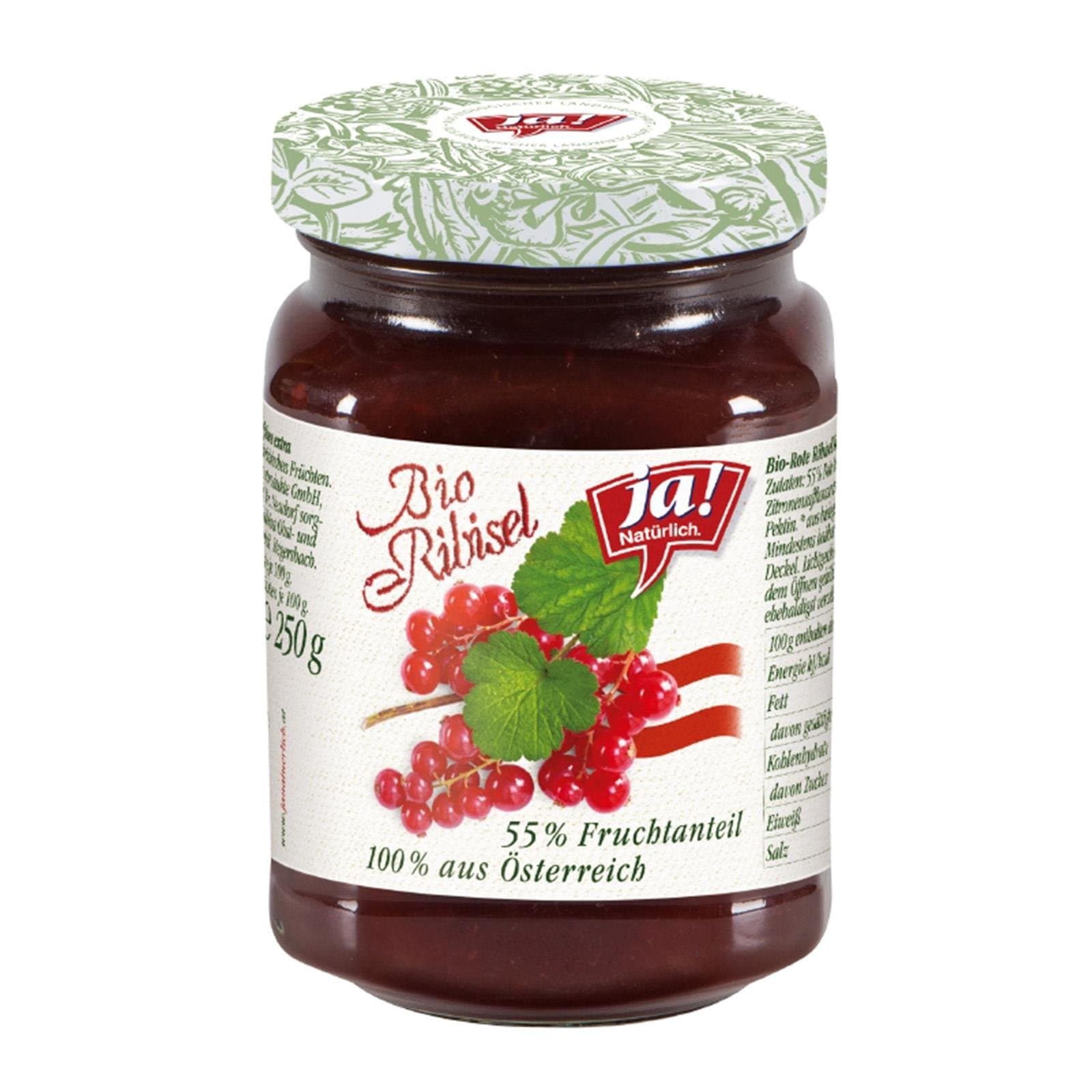 Ja! Natürlich Fruchtaufstrich Ribisel Bio