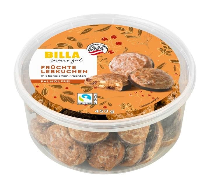 BILLA Lebkuchen Fruechte