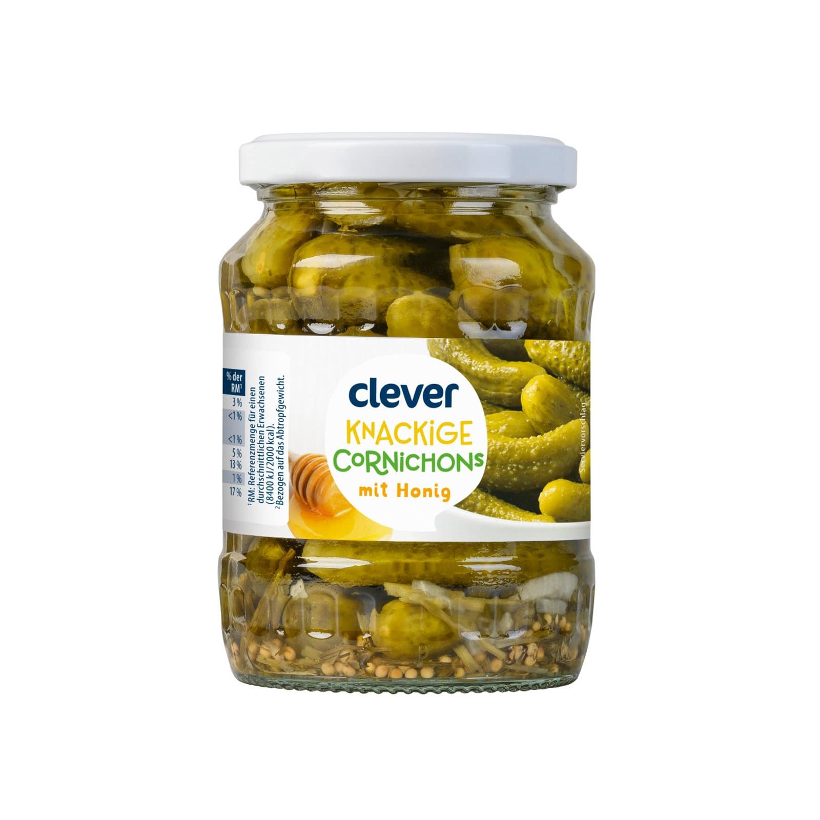 Clever Gurke Cornichons Honig