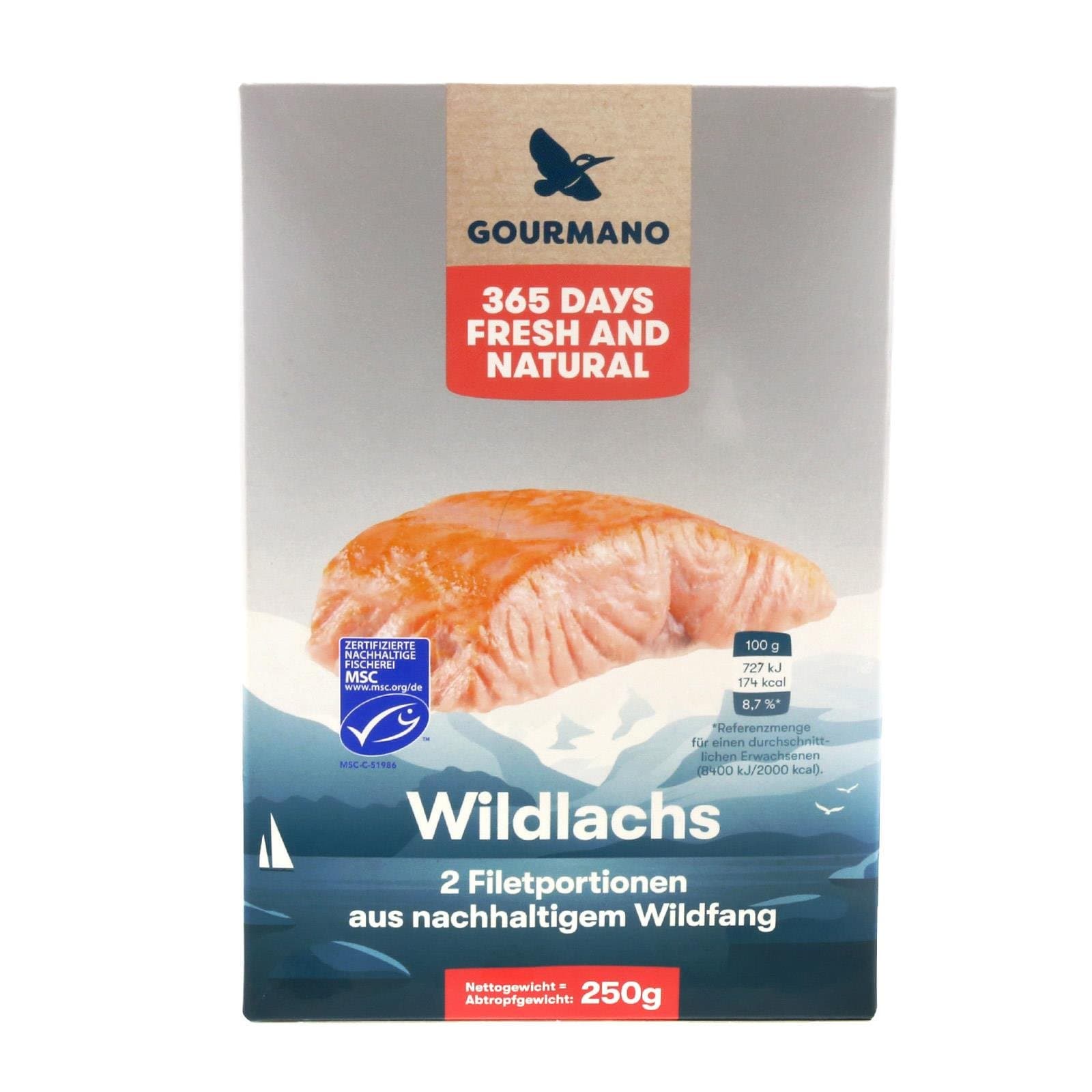 Gourmano Lachsfilet Wildlachs