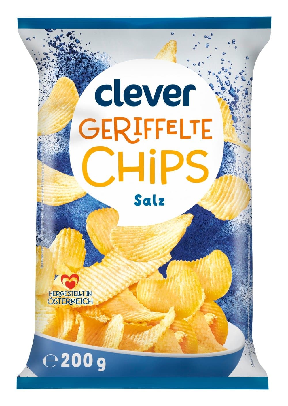 Clever Kartoffelchips Salz