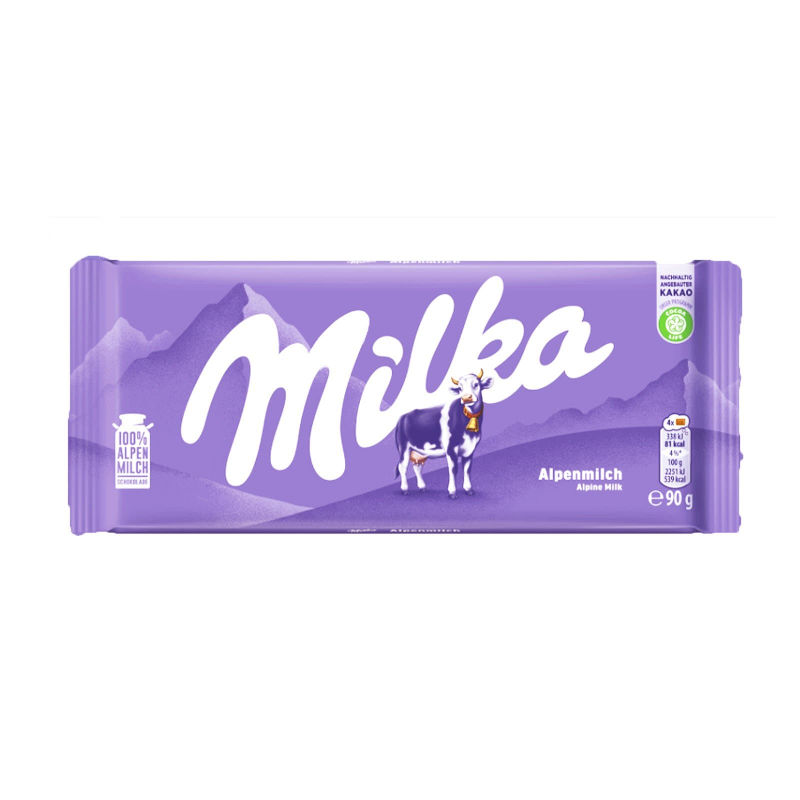 Milka Tafelschokolade Alpenmilch