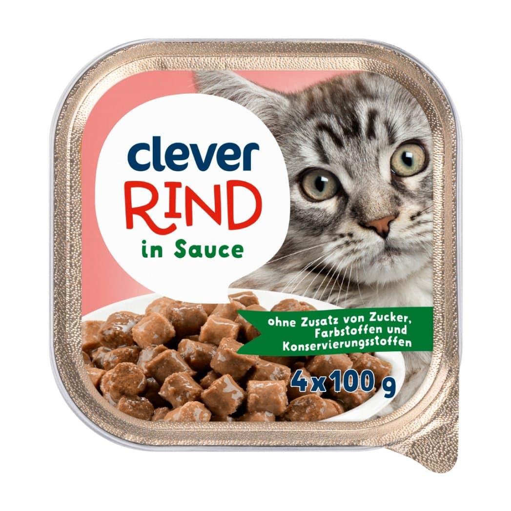 Katzenfutternass Rind