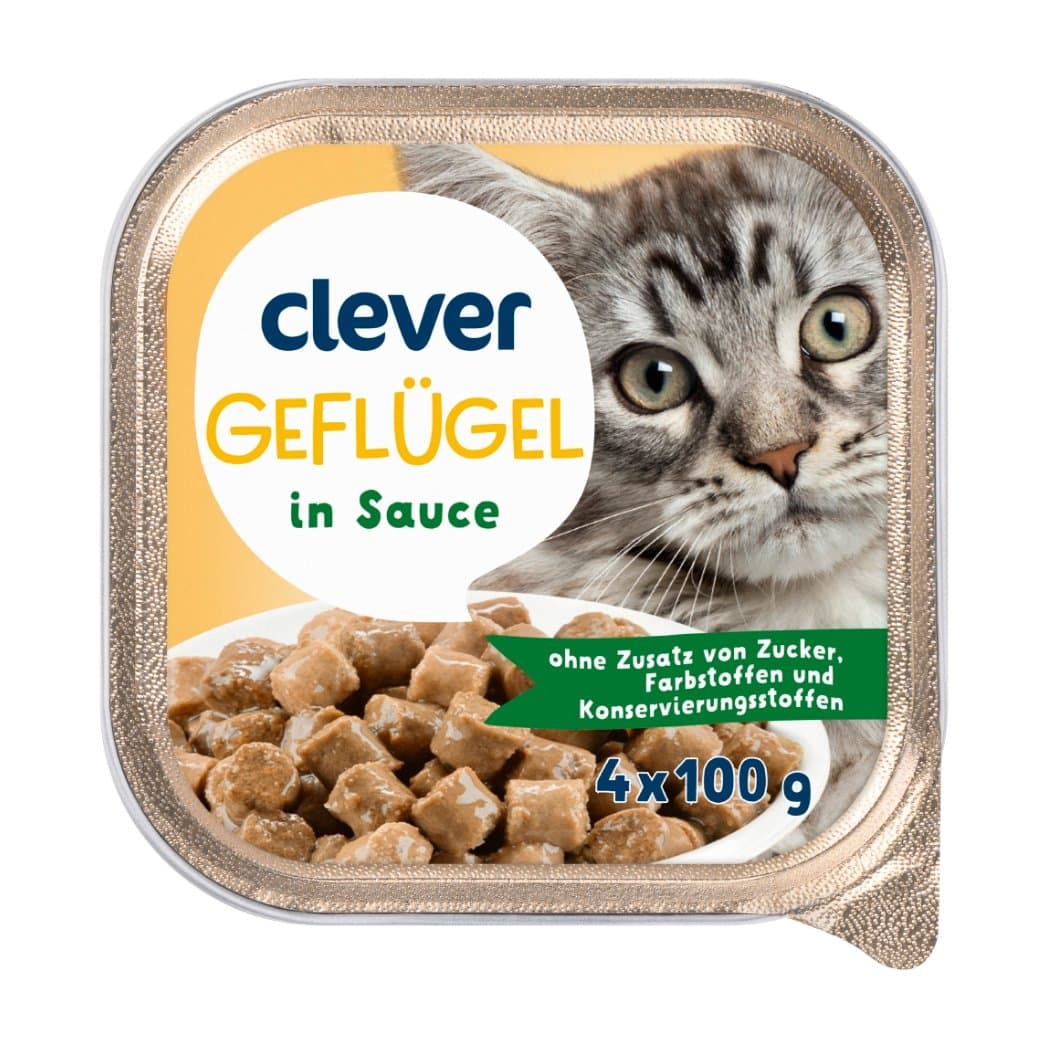 Katzenfutternass Gefluegel Sauce