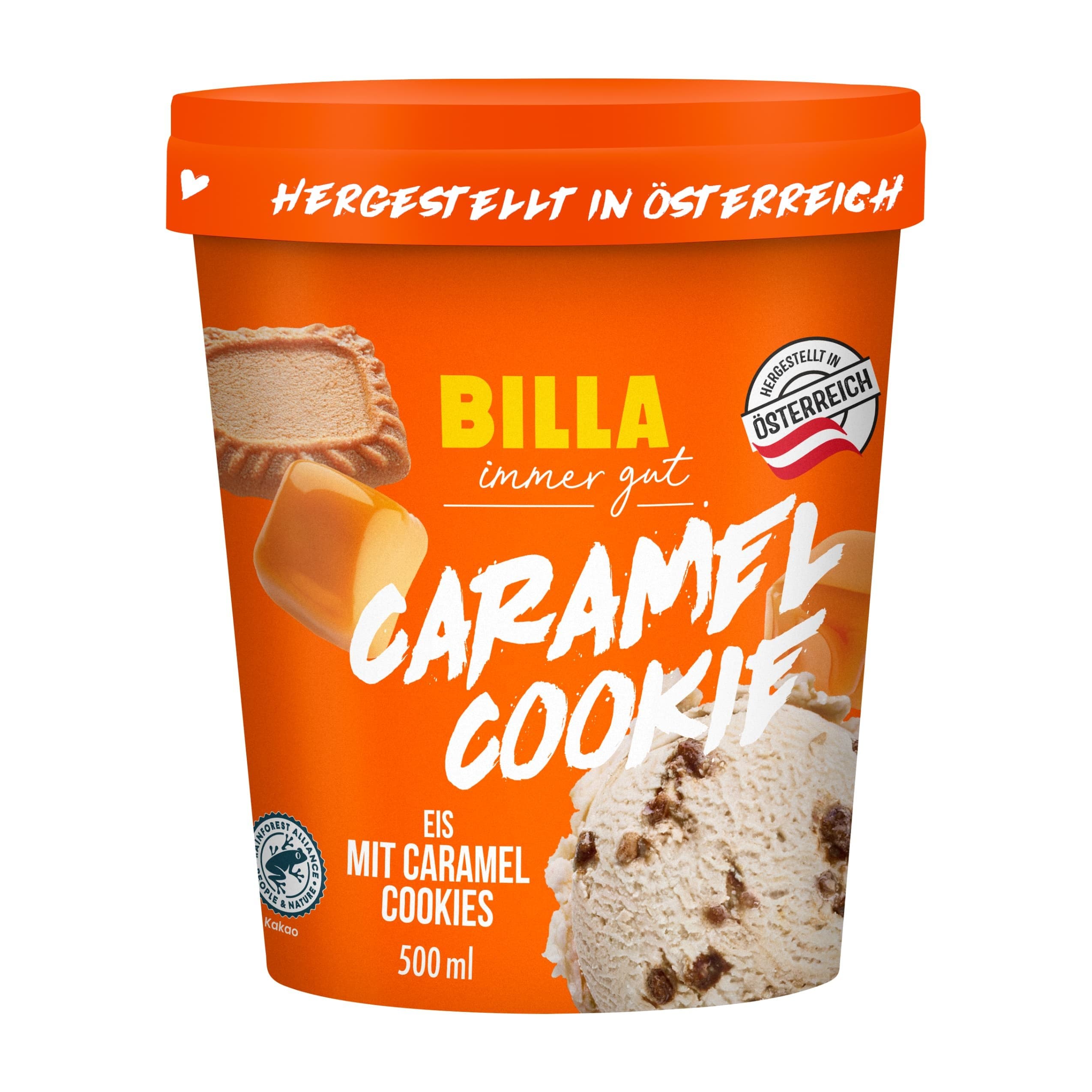 BILLA Eiscreme Karamell Cookie