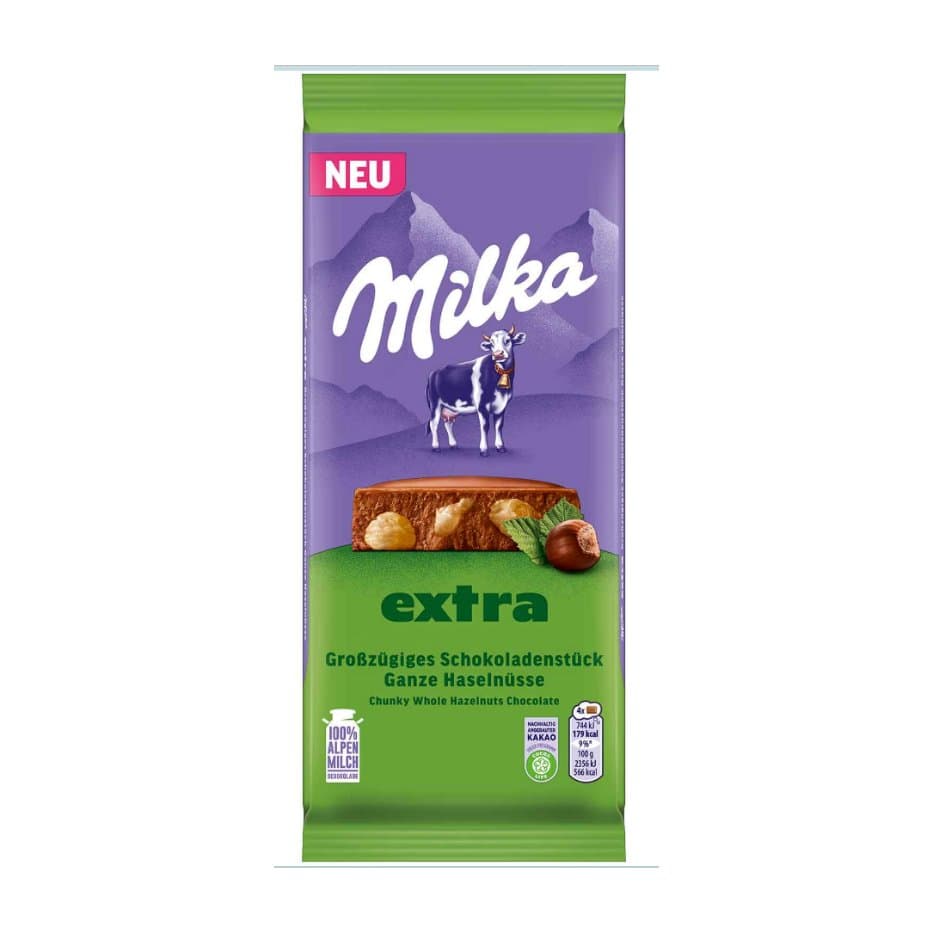 Milka Tafelschokolade Vollmilch Ganze Haselnuesse