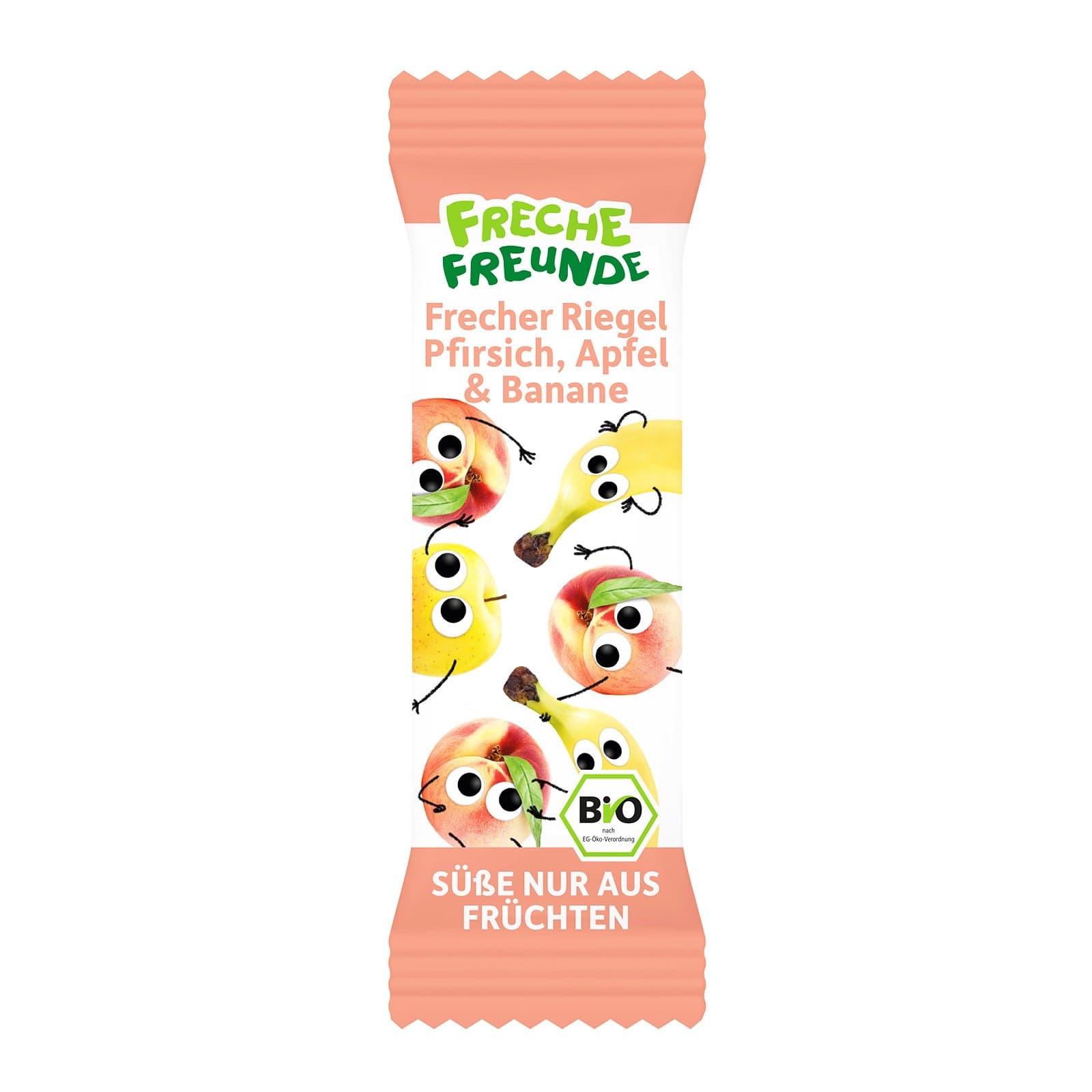 Freche Freunde Fruechteriegel Pfirsich Apfel Banane Bio