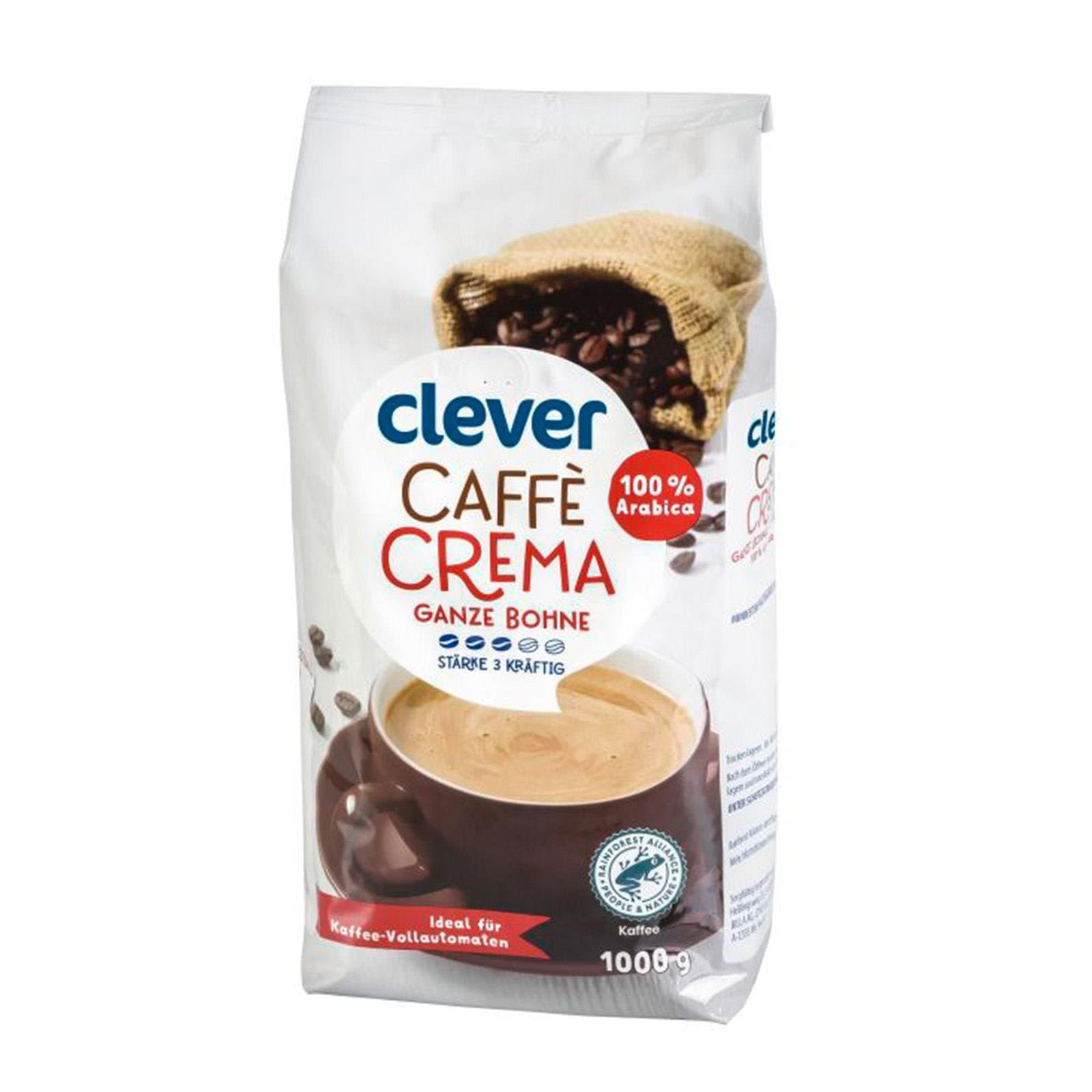 Clever Kaffeebohnen Cafe Crema