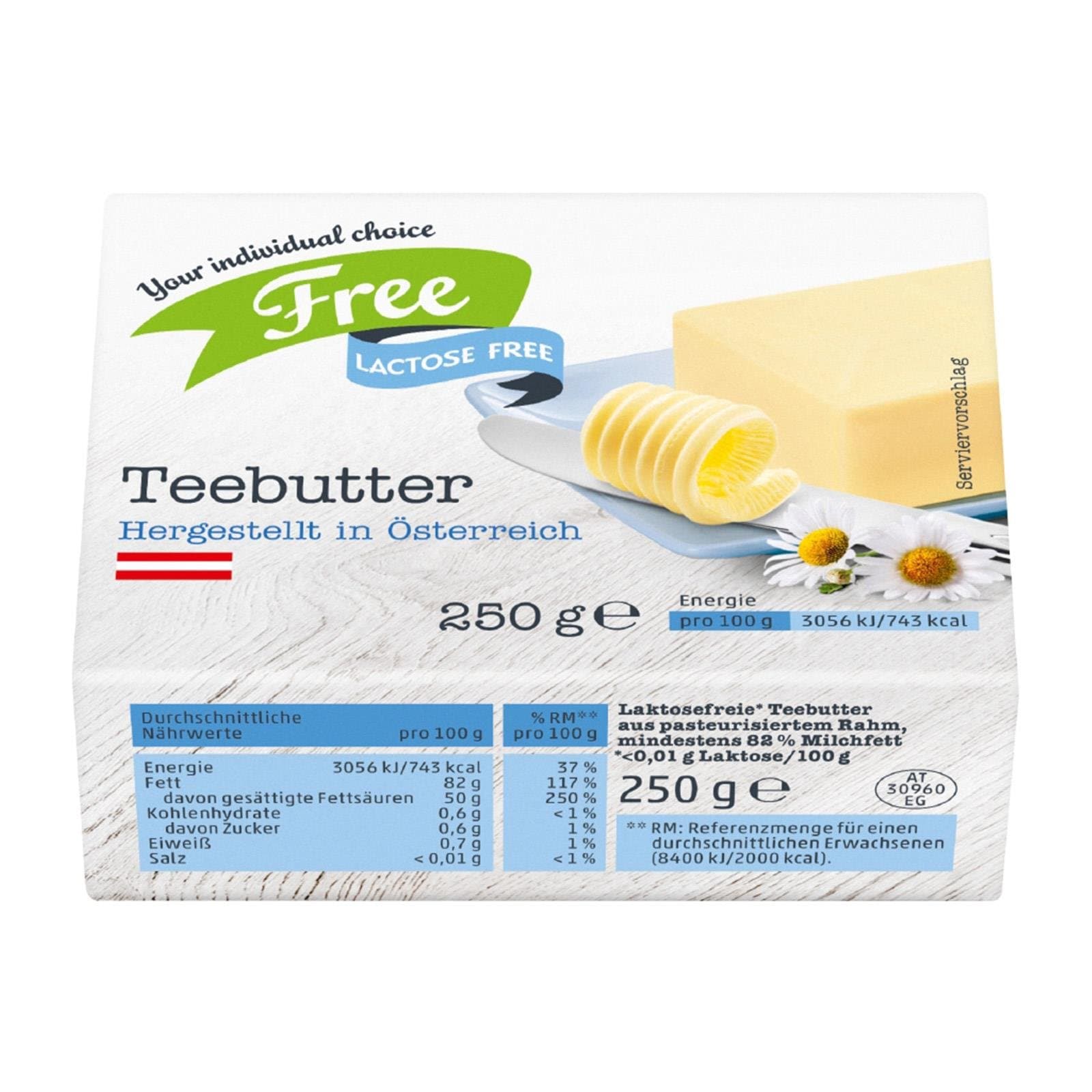 Free Butter Tee Laktosefrei