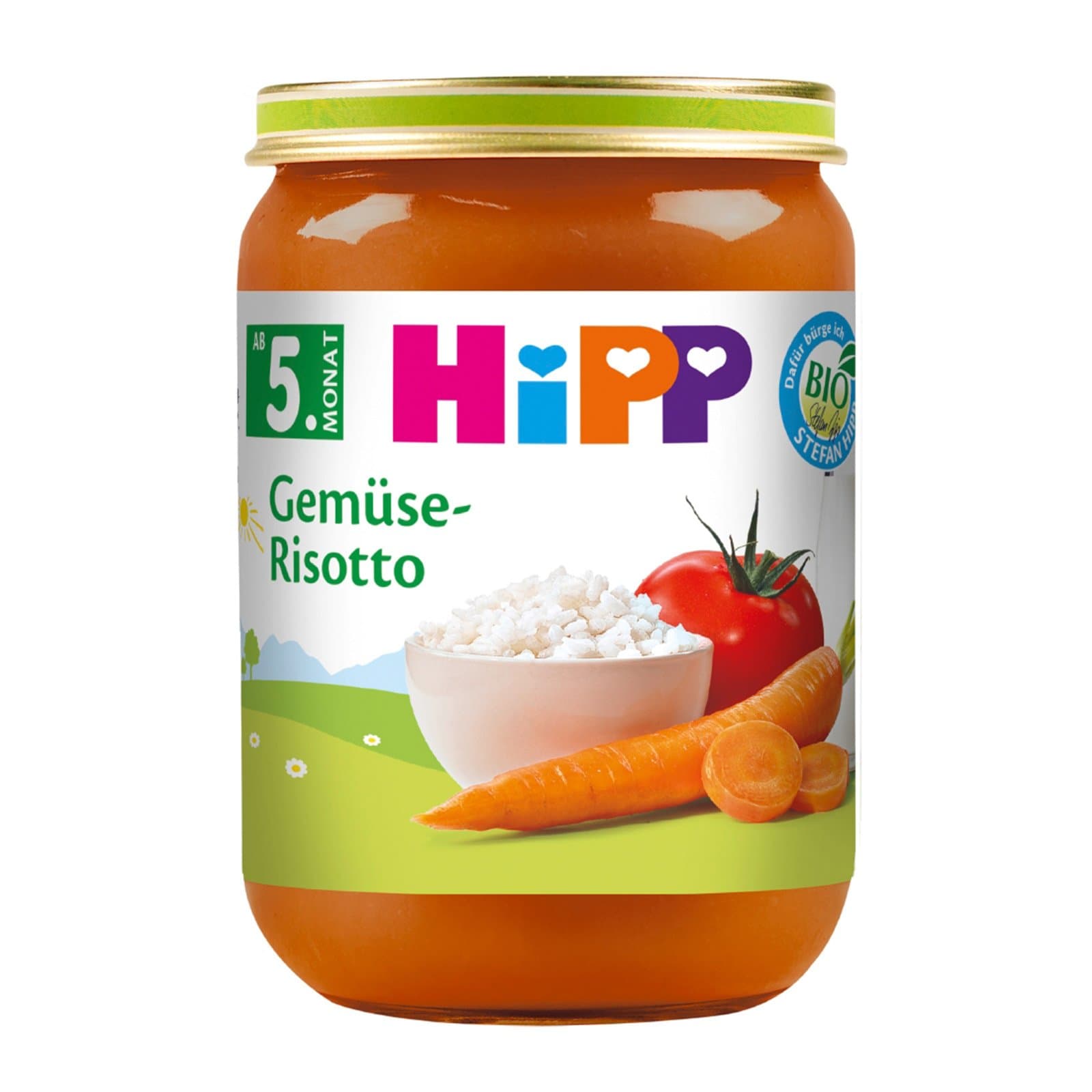 Hipp Glaeschen Gemuese Risotto Bio