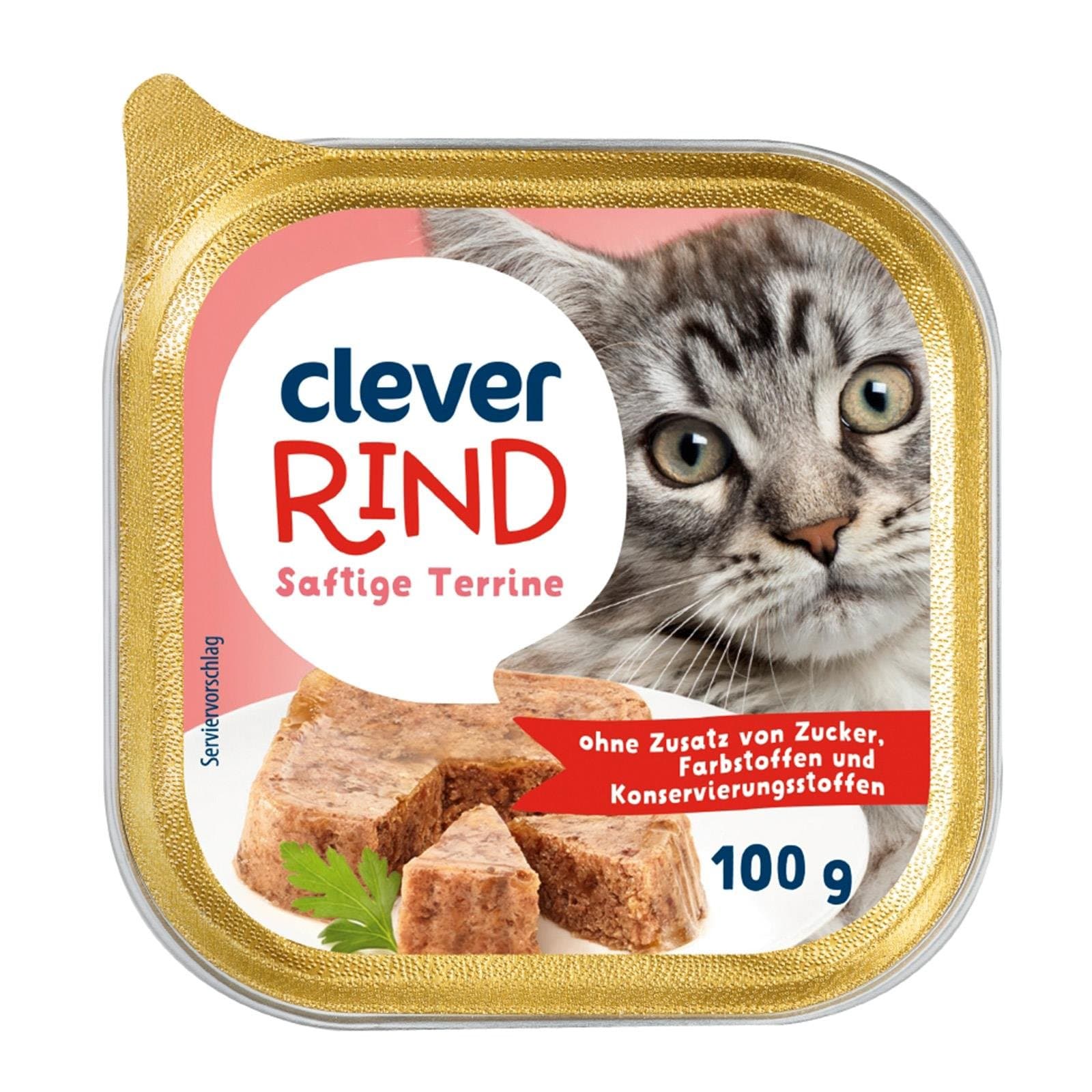 Clever Katzenfutternass Rind