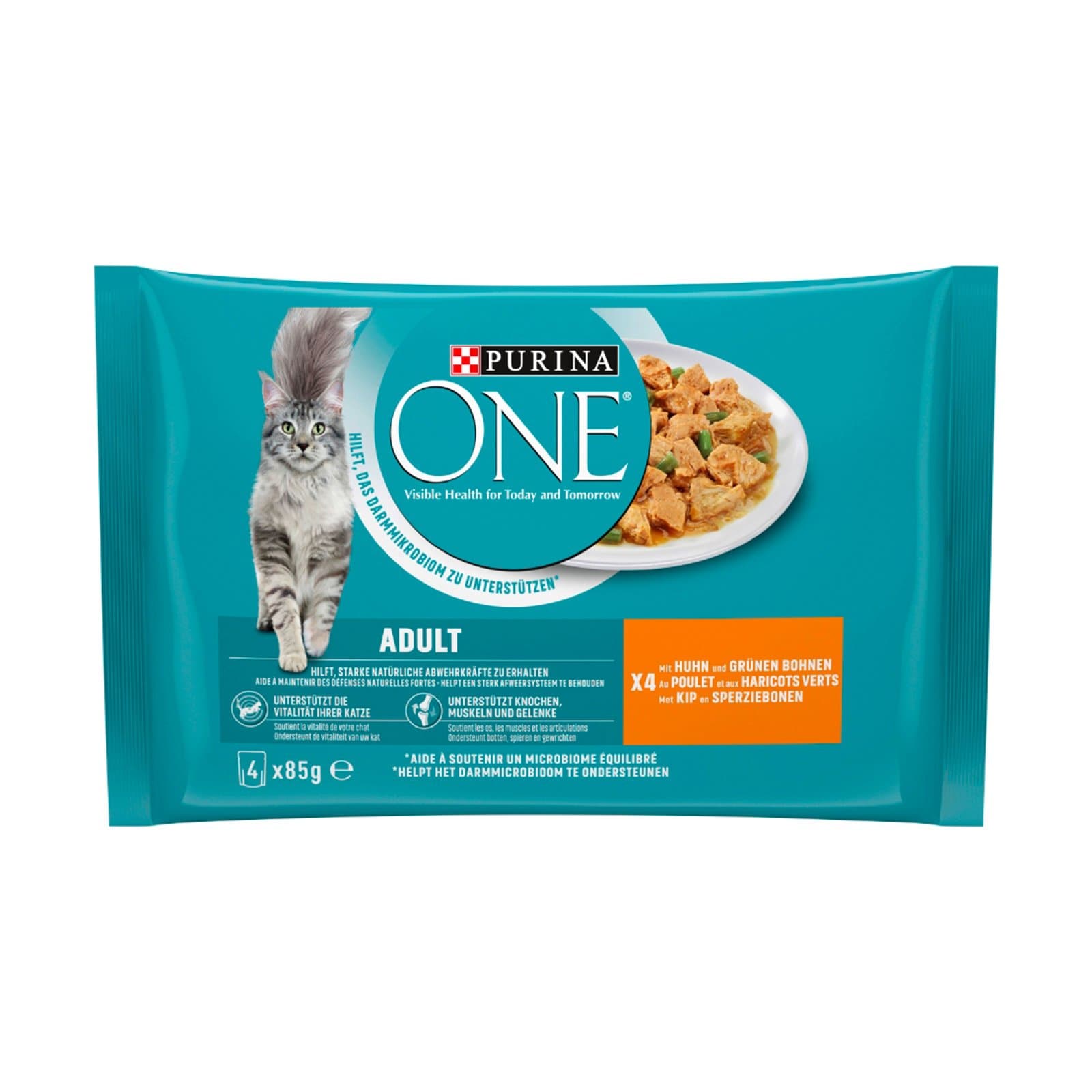 Purina One Katzenfutternass Huhn Gruene Bohnen