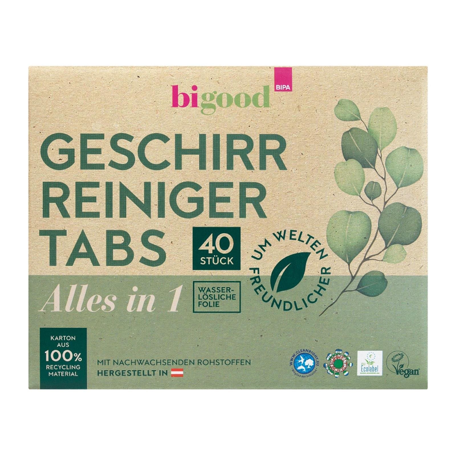 bi good Geschirrspueltabs Bio