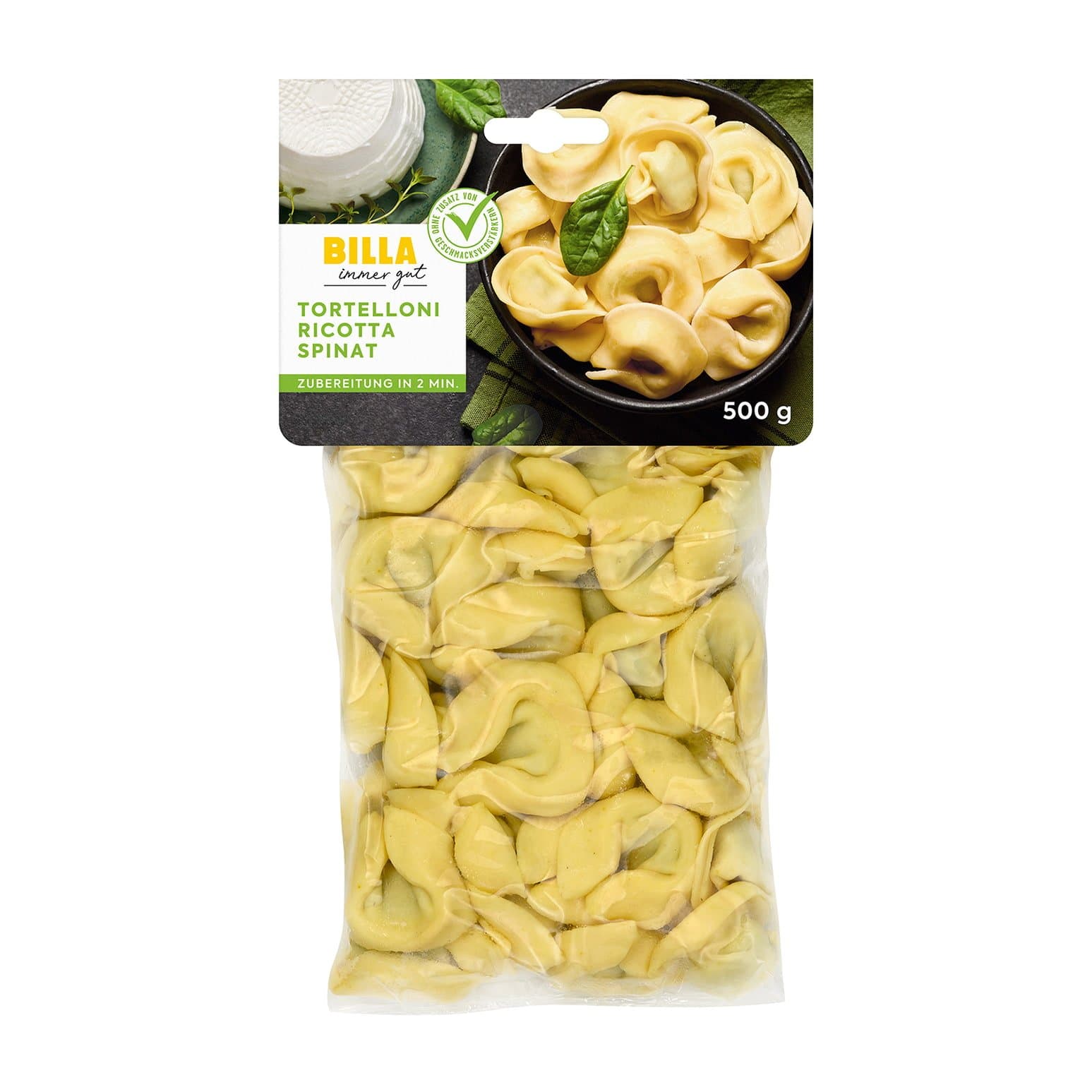 BILLA Tortelloni Ricotta Spinat