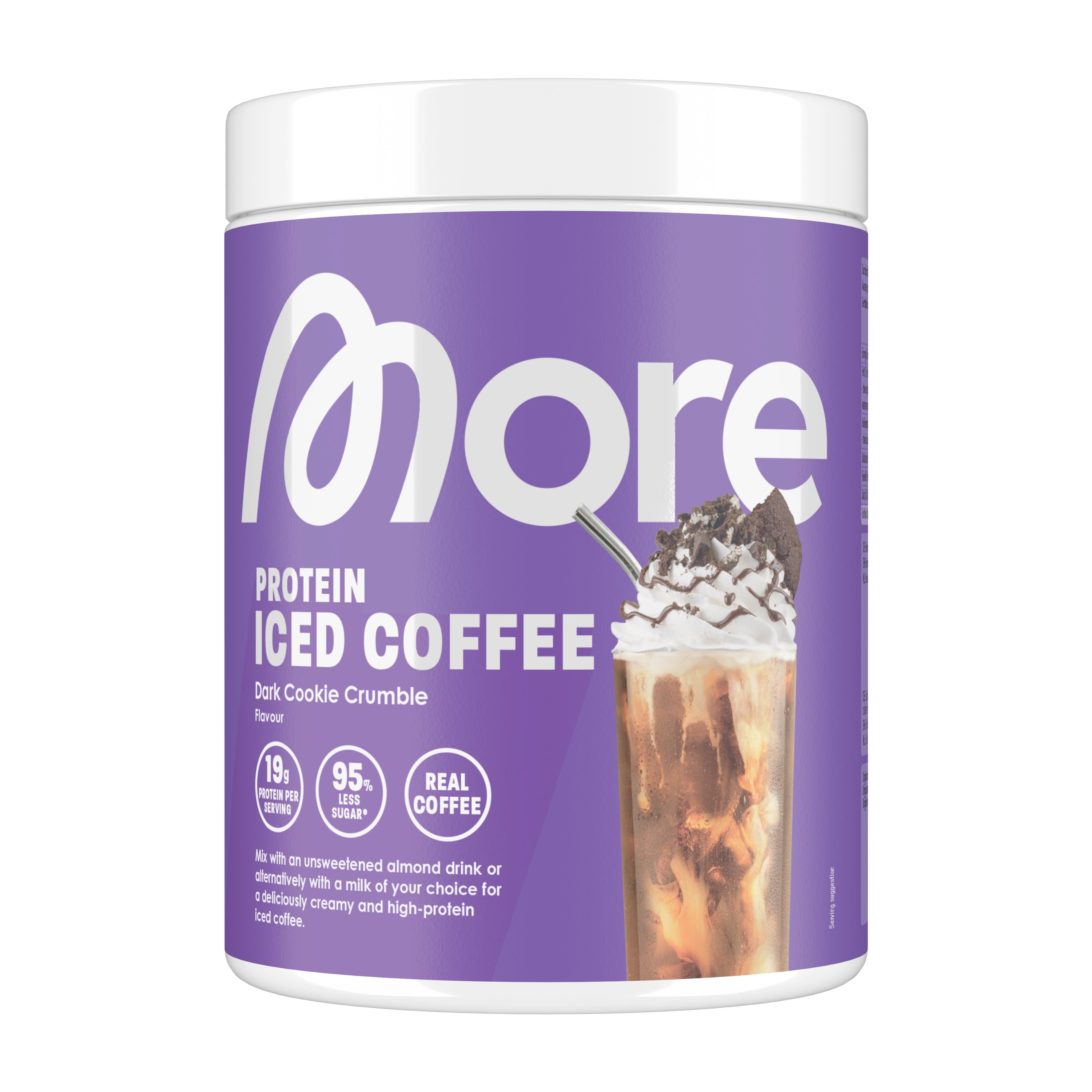 More Protein Proteinpulver Iced Coffee Dark Cookie Crumble