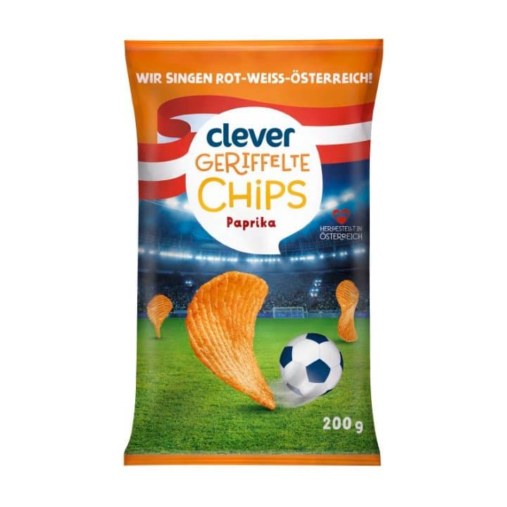Clever Kartoffelchips Paprika