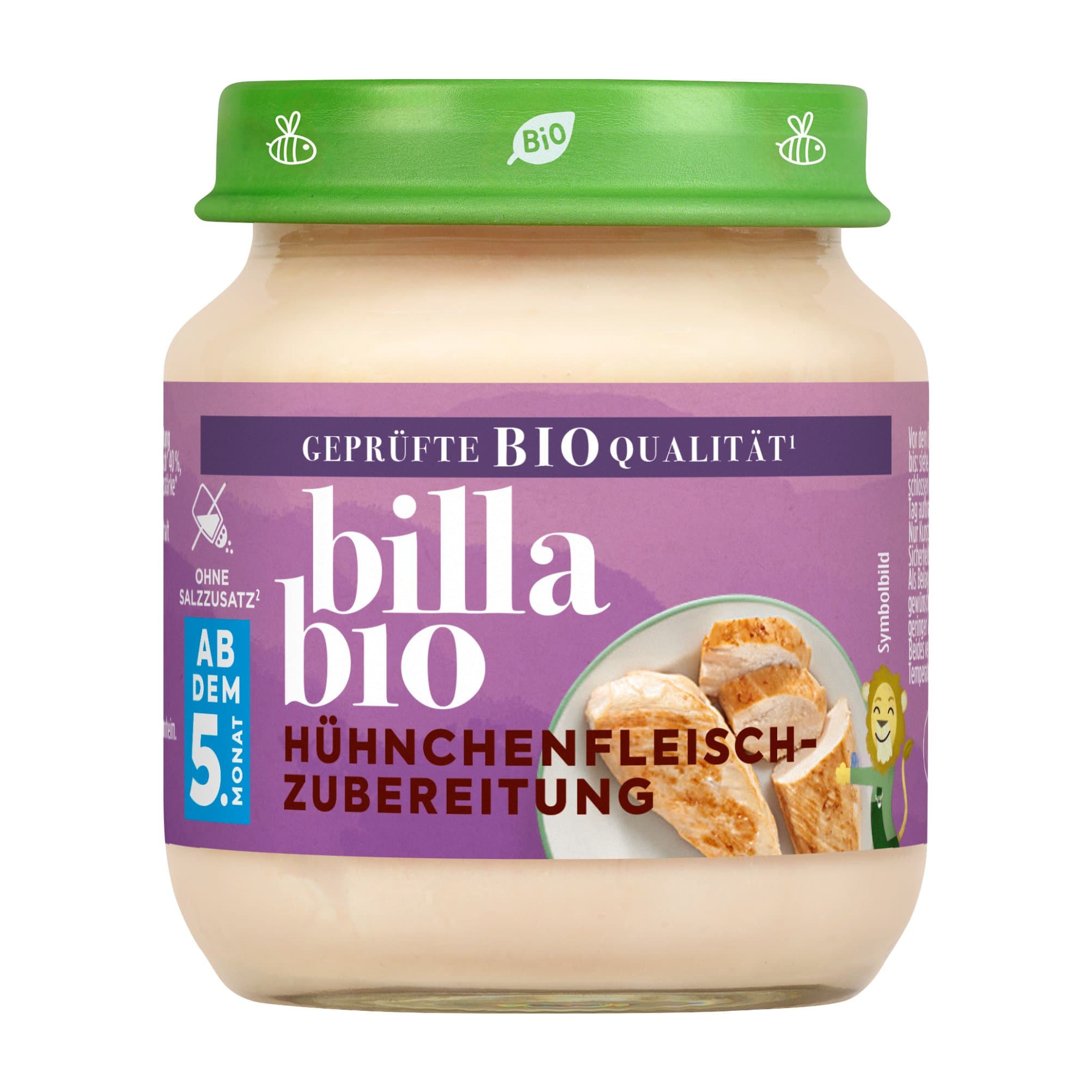 BILLA Glaeschen Huehnchenfleisch Bio