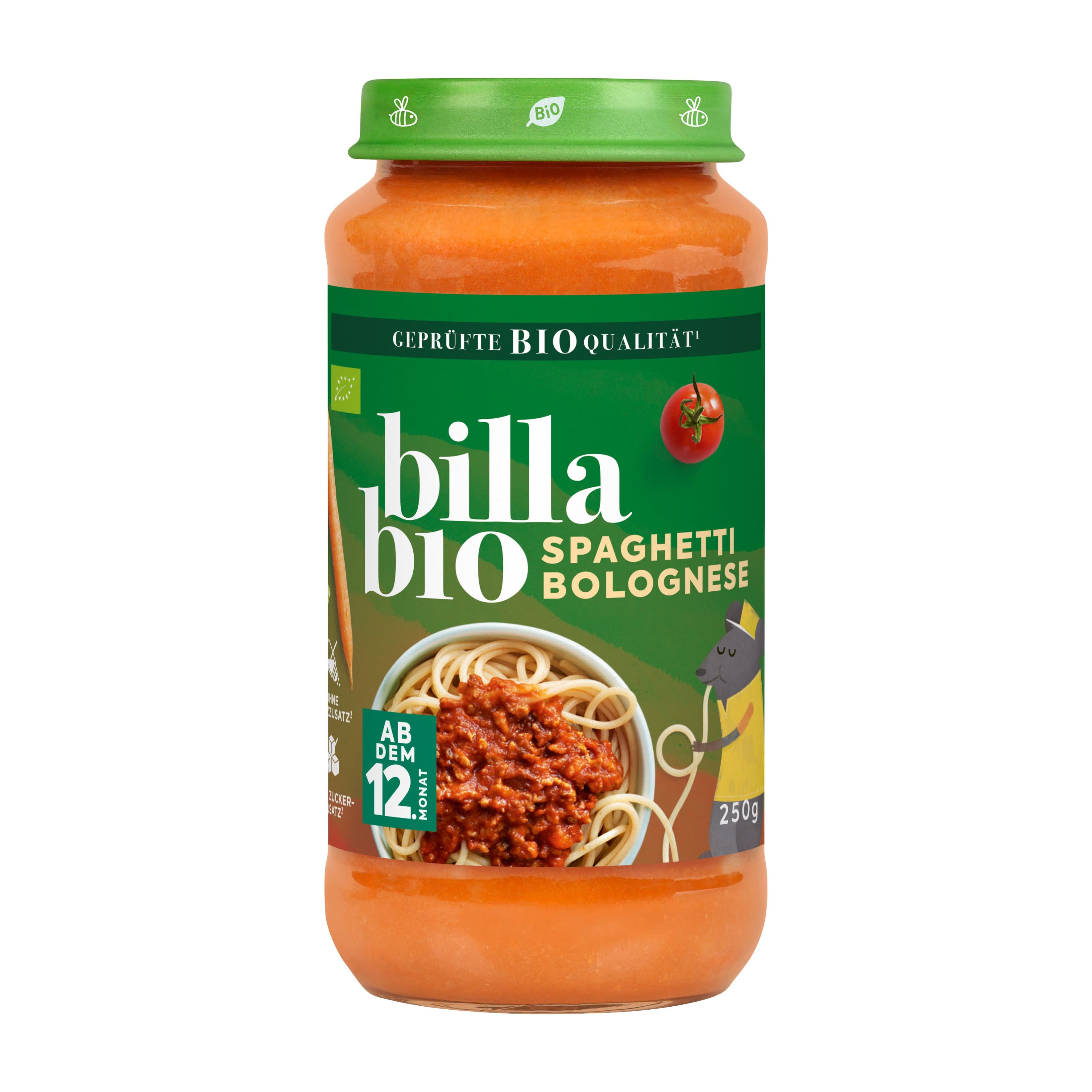 BILLA Glaeschen Spaghetti Bolognese Bio
