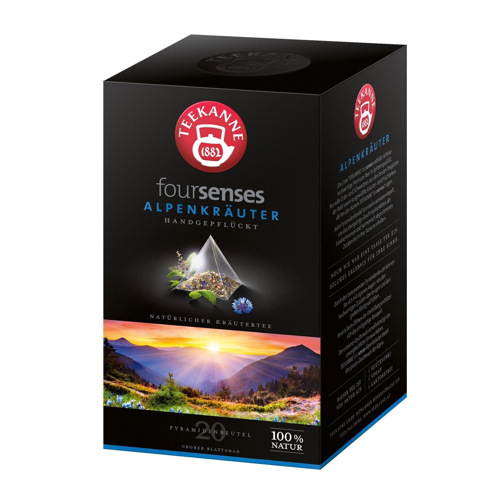 Teekanne Kraeutertee Alpenkraeuter