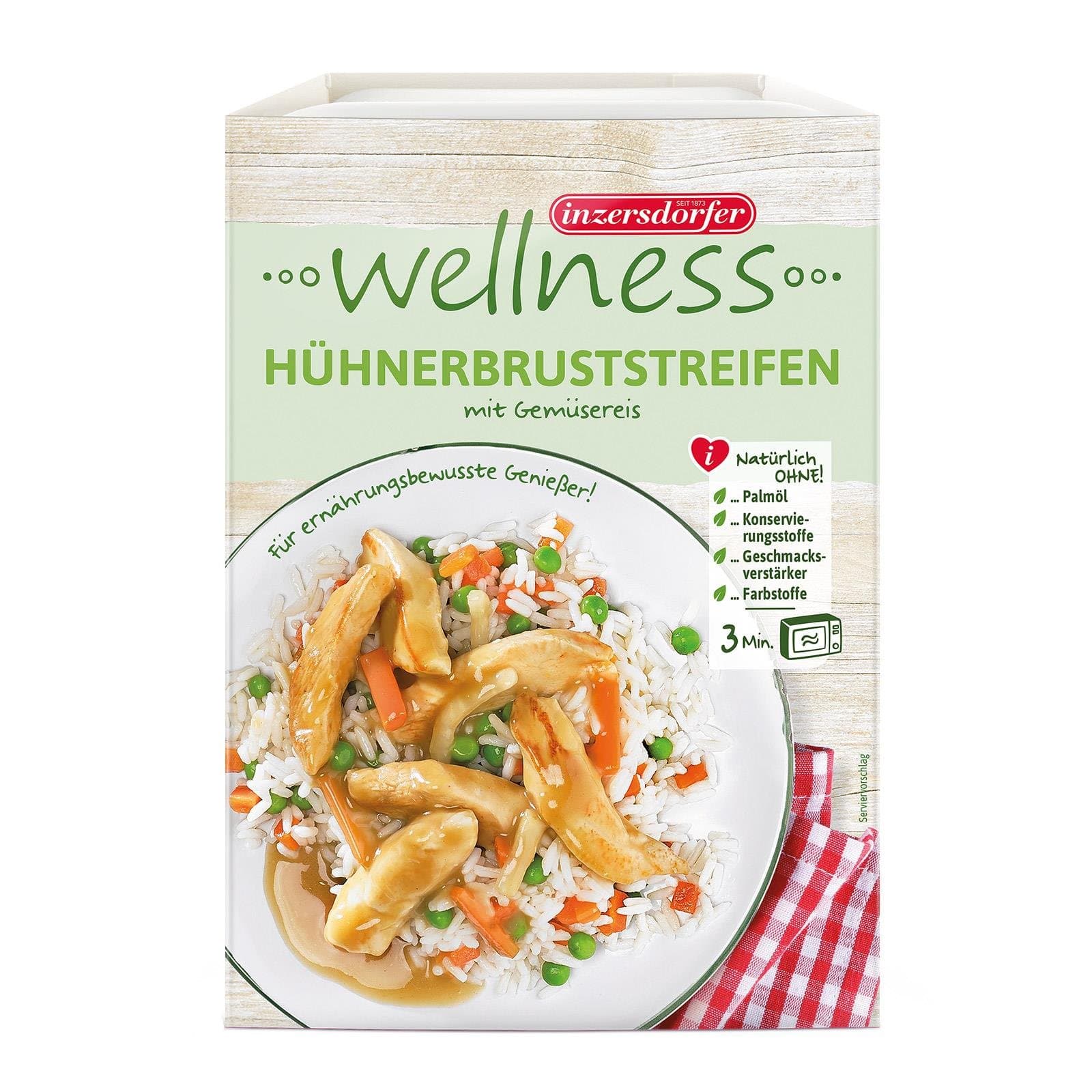 Inzersdorfer Fertiggericht Huehnerbruststreifen Gemuesereis